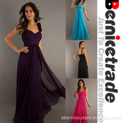Strappy Long Bridesmaid Dress Wear